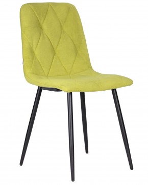 Стул обеденный DOBRIN CHILLY ROMBO, Лайм Simple 14, основание черное в Нижнекамске - nizhnekamsk.ok-mebel.com | фото