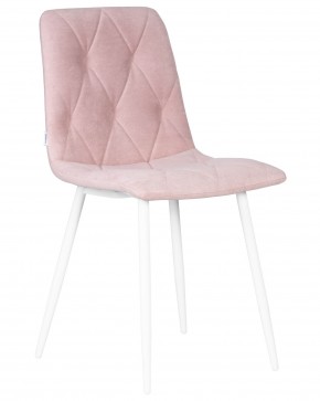Стул обеденный DOBRIN CHILLY ROMBO, Розовый Simple 03, основание белый в Нижнекамске - nizhnekamsk.ok-mebel.com | фото