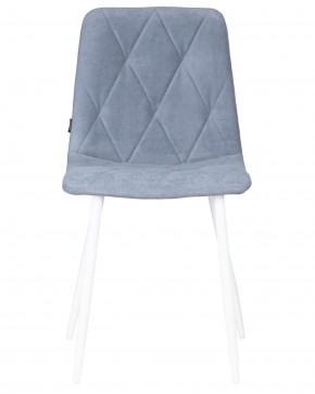 Стул обеденный DOBRIN CHILLY ROMBO, Серо-голубой Simple 26, основание белый в Нижнекамске - nizhnekamsk.ok-mebel.com | фото 6