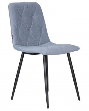 Стул обеденный DOBRIN CHILLY ROMBO, Серо-голубой Simple 26, основание черное в Нижнекамске - nizhnekamsk.ok-mebel.com | фото 2