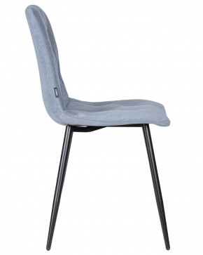 Стул обеденный DOBRIN CHILLY ROMBO, Серо-голубой Simple 26, основание черное в Нижнекамске - nizhnekamsk.ok-mebel.com | фото 3