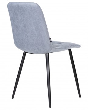 Стул обеденный DOBRIN CHILLY ROMBO, Серо-голубой Simple 26, основание черное в Нижнекамске - nizhnekamsk.ok-mebel.com | фото 4