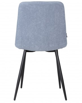 Стул обеденный DOBRIN CHILLY ROMBO, Серо-голубой Simple 26, основание черное в Нижнекамске - nizhnekamsk.ok-mebel.com | фото 5