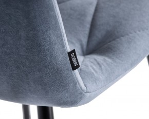 Стул обеденный DOBRIN CHILLY ROMBO, Серо-голубой Simple 26, основание черное в Нижнекамске - nizhnekamsk.ok-mebel.com | фото 7