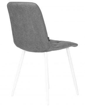 Стул обеденный DOBRIN CHILLY ROMBO, Серый Simple 33, основание белый в Нижнекамске - nizhnekamsk.ok-mebel.com | фото 4