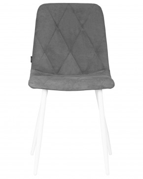 Стул обеденный DOBRIN CHILLY ROMBO, Серый Simple 33, основание белый в Нижнекамске - nizhnekamsk.ok-mebel.com | фото 6