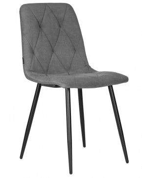 Стул обеденный DOBRIN CHILLY ROMBO, Серый Simple 33, основание черное в Нижнекамске - nizhnekamsk.ok-mebel.com | фото
