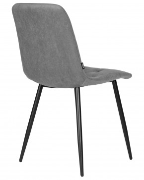 Стул обеденный DOBRIN CHILLY ROMBO, Серый Simple 33, основание черное в Нижнекамске - nizhnekamsk.ok-mebel.com | фото 4