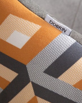 Стул обеденный DOBRIN MARKUS, ЭМАЛЬ ЧЕРНЫЙ МУАР ткань Candy Graphite+Escada Ochre в Нижнекамске - nizhnekamsk.ok-mebel.com | фото 10