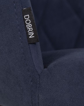 Стул обеденный DOBRIN ROBY, ЭМАЛЬ ЧЕРНЫЙ МУАР велюр Catania Dark Blue в Нижнекамске - nizhnekamsk.ok-mebel.com | фото 9