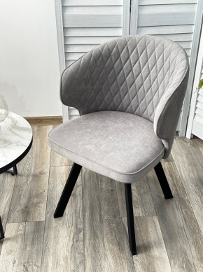 Стул SKAT 360 град. поворот. B22 Серый, велюр / черный каркас, М-City в Нижнекамске - nizhnekamsk.ok-mebel.com | фото 3