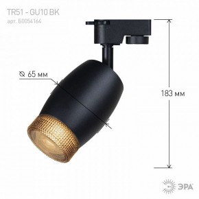 Светильник на штанге Эра  TR51 - GU10 BK в Нижнекамске - nizhnekamsk.ok-mebel.com | фото 4