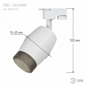 Светильник на штанге Эра  TR51 - GU10 WH в Нижнекамске - nizhnekamsk.ok-mebel.com | фото 4