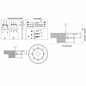Светильник на штанге Imperiumloft RH Marais Round Chandelier 40,2668 в Нижнекамске - nizhnekamsk.ok-mebel.com | фото 11