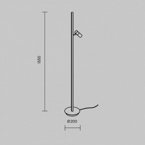 Торшер Maytoni Thin MOD395FL-L28BS3K в Нижнекамске - nizhnekamsk.ok-mebel.com | фото 4