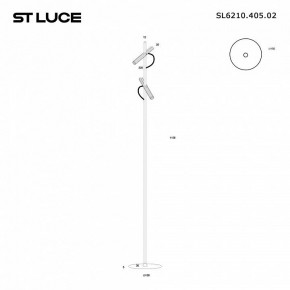 Торшер ST-Luce LILT SL6210.405.02 в Нижнекамске - nizhnekamsk.ok-mebel.com | фото 2