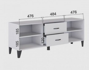 Тумба под ТВ ТВМ-6 (белый) в Нижнекамске - nizhnekamsk.ok-mebel.com | фото 2