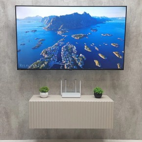 Тумба подвесная под ТВ LINES MTV3-MA 900 Бежевый (Леда-М 10.1.5) в Нижнекамске - nizhnekamsk.ok-mebel.com | фото 3