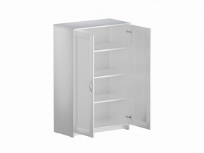 Тумба СИРИУС двухдверная высокая, цвет белый в Нижнекамске - nizhnekamsk.ok-mebel.com | фото 3
