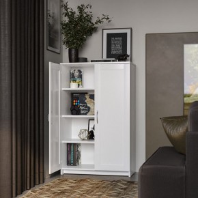 Тумба СИРИУС двухдверная высокая, цвет белый в Нижнекамске - nizhnekamsk.ok-mebel.com | фото 4
