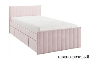 ТВИКС Кровать с ящиками 900 (нежно-розовый) в Нижнекамске - nizhnekamsk.ok-mebel.com | фото