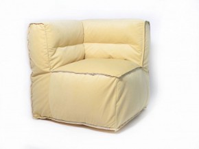 Угловое модульное бескаркасное кресло Комфорт (Желтый велюр) в Нижнекамске - nizhnekamsk.ok-mebel.com | фото