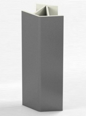 Угловое соединение для цоколя 135 гр. h100 мм (Алюминий, Белый, Черный, Сонома) в Нижнекамске - nizhnekamsk.ok-mebel.com | фото 1